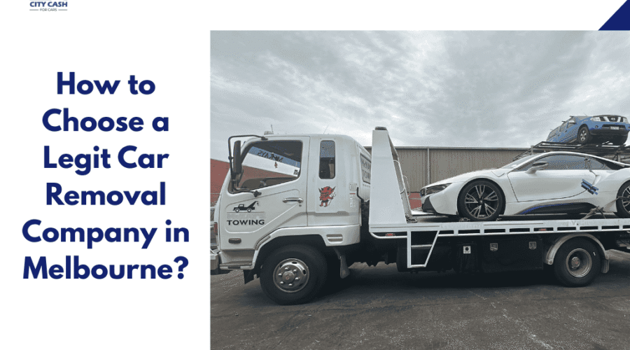 Car removal truck picking up a damaged vehicle in Melbourne, showing a legitimate car removal service with free towing and on-site payment