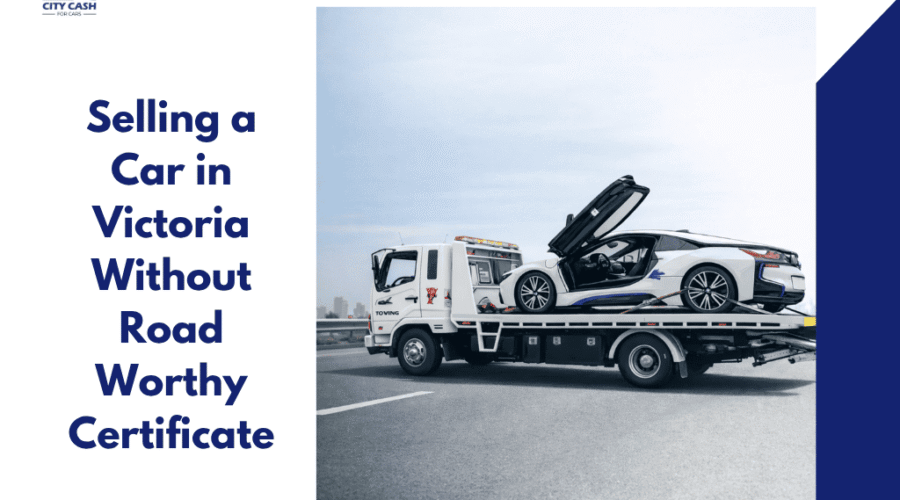 A professional tow truck service assisting a owner with selling a car in victoria without rwc.