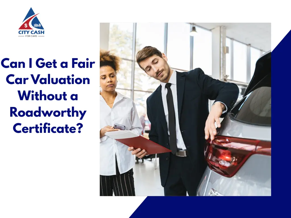 Car valuation expert inspecting a vehicle for a fair quote without a roadworthy certificate in Melbourne.